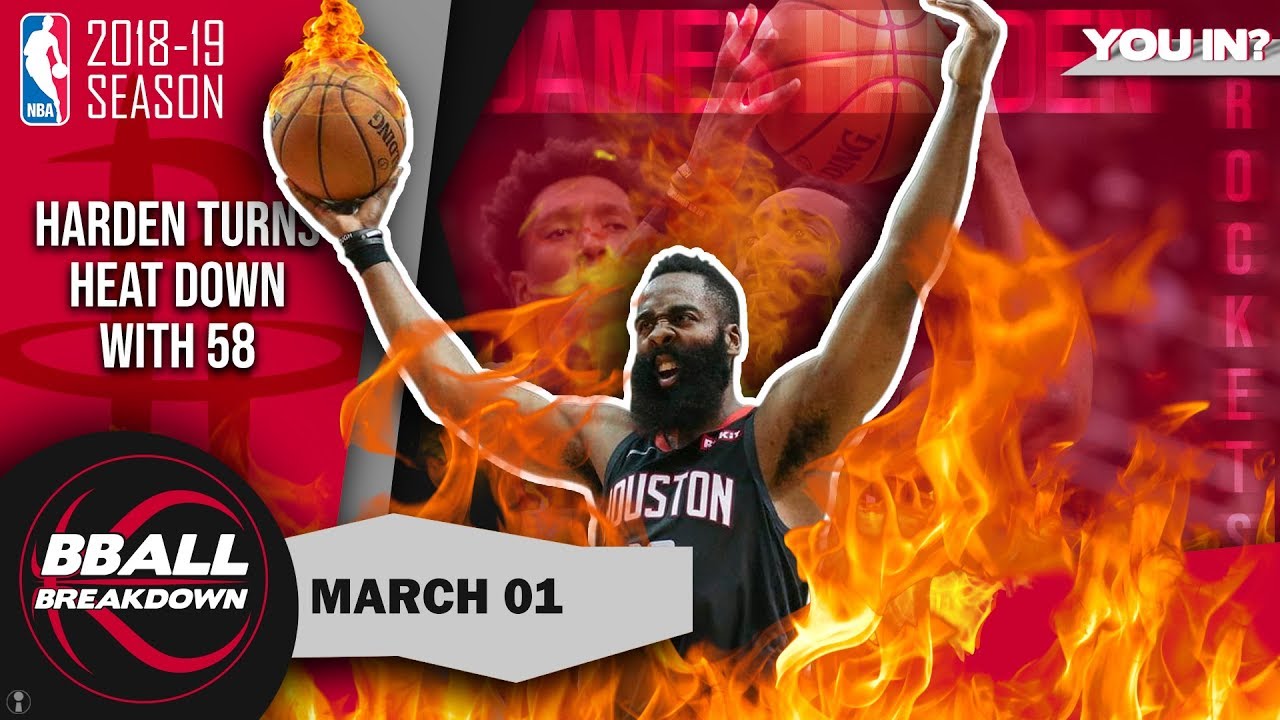 James Harden Turns Down The Heat With 58 Points