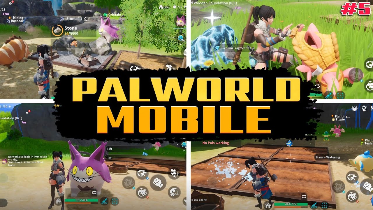 PALWORLD MOBILE GAMPLAY MAX GRAPHIC | CLOSED BETA GAMPLAY #5 #palworldmobile