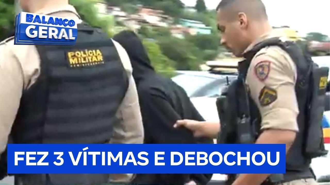 Polícia apreende jovem de 17 anos que assassinou três e ironizou tragédia