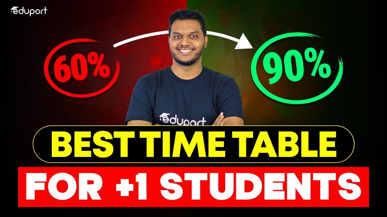 Best Time Table for +1 Students | Eduport Plus One