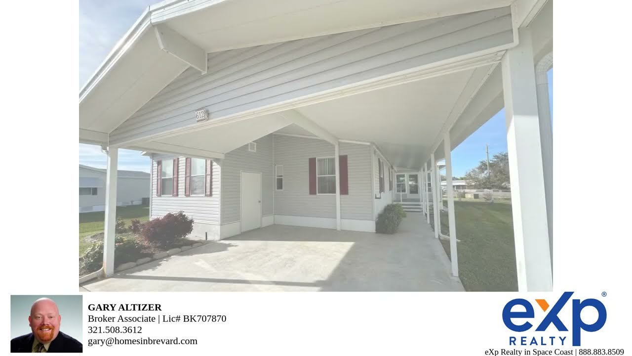New Listing In Barefoot Bay, Florida Close to Intercoastal