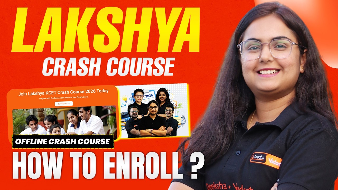🔥 How To Enroll In Lakshya KCET Offline Crash Course 2026 - Conducted In Bangalore Centers 🚀