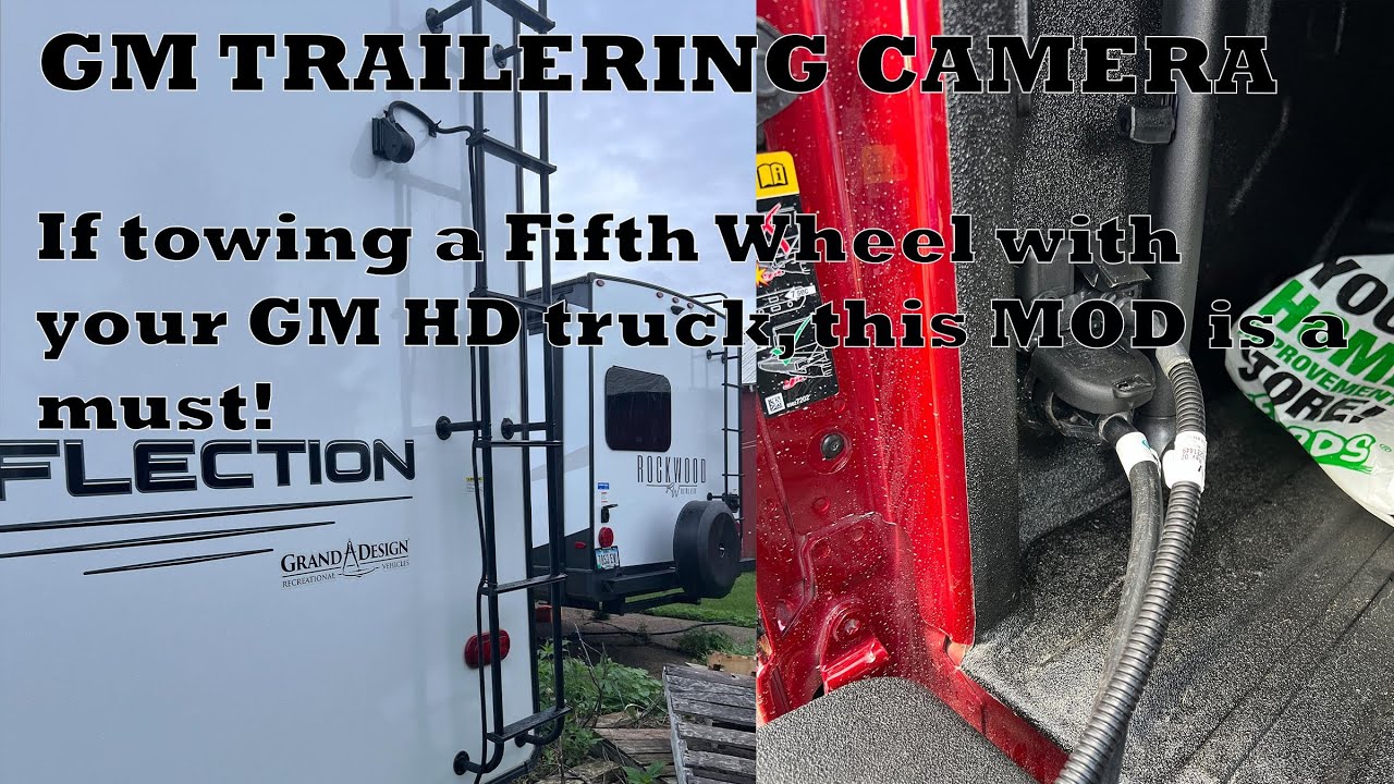 Камера заднего вида GM для буксировки прицепа: Если вы буксируете прицеп-фургон с пятым колесом н...