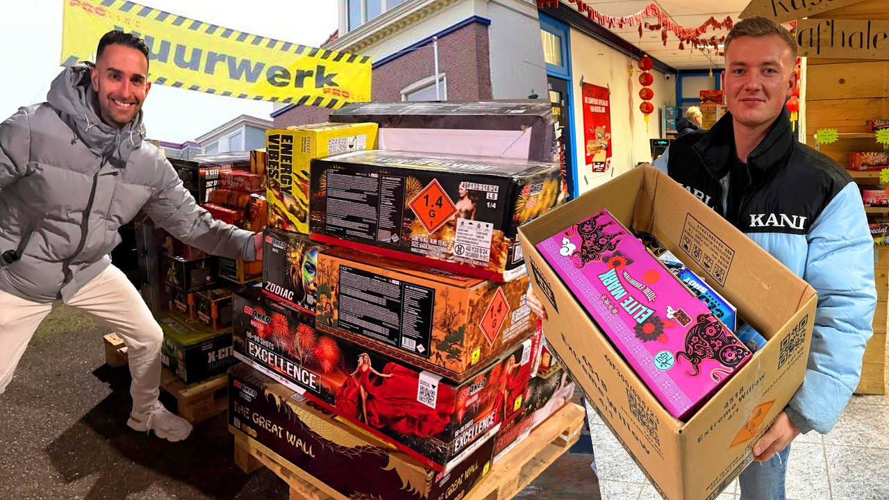 DIT IS ONZE ZIEKE TOTALE VUURWERK COLLECTIE OUD EN NIEUW!