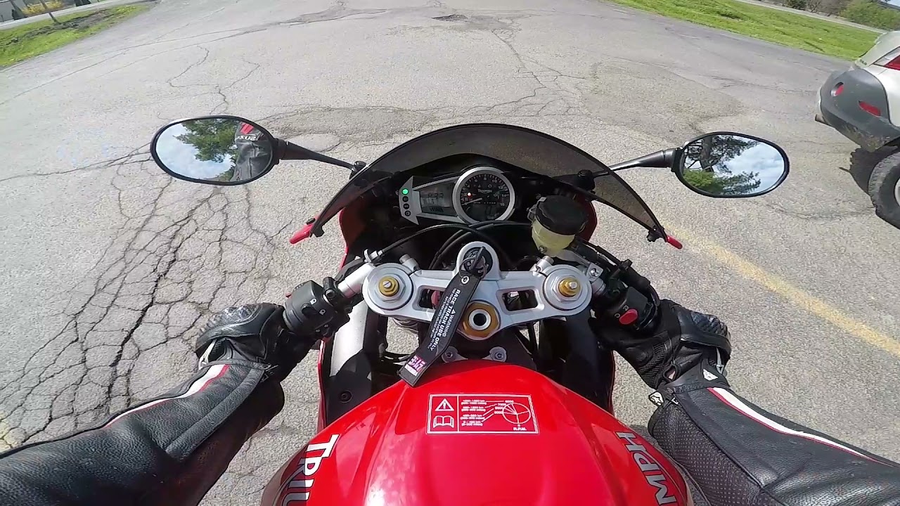 2008 triumph Daytona 675 first ride