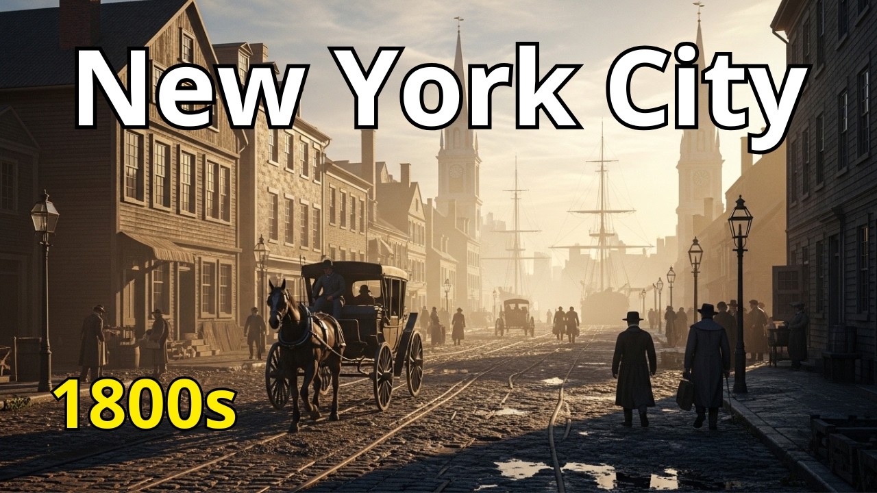 New York City in the 1800s Recreated by AI