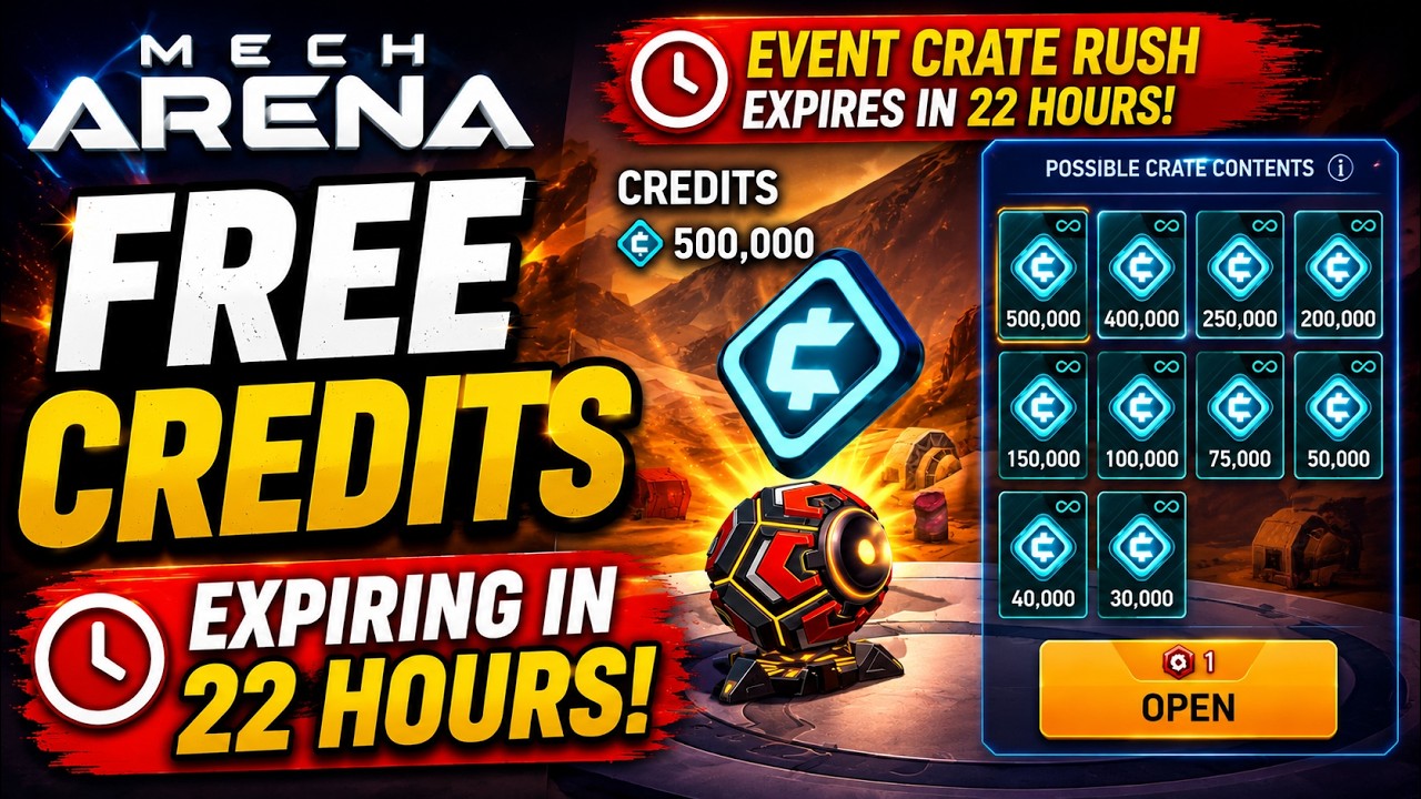 🔥 1 MILLION FREE Credits in Mech Arena 2026 | Claim NOW 🎁#mecharena2026  #mecharenapromocodes2026