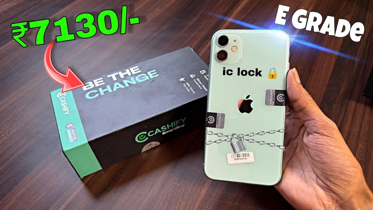 Unboxing iphone 11 128gb ₹7130😱🔥| iCloud Lock | Refurbished iphone | Cashify Supersale | Full Review