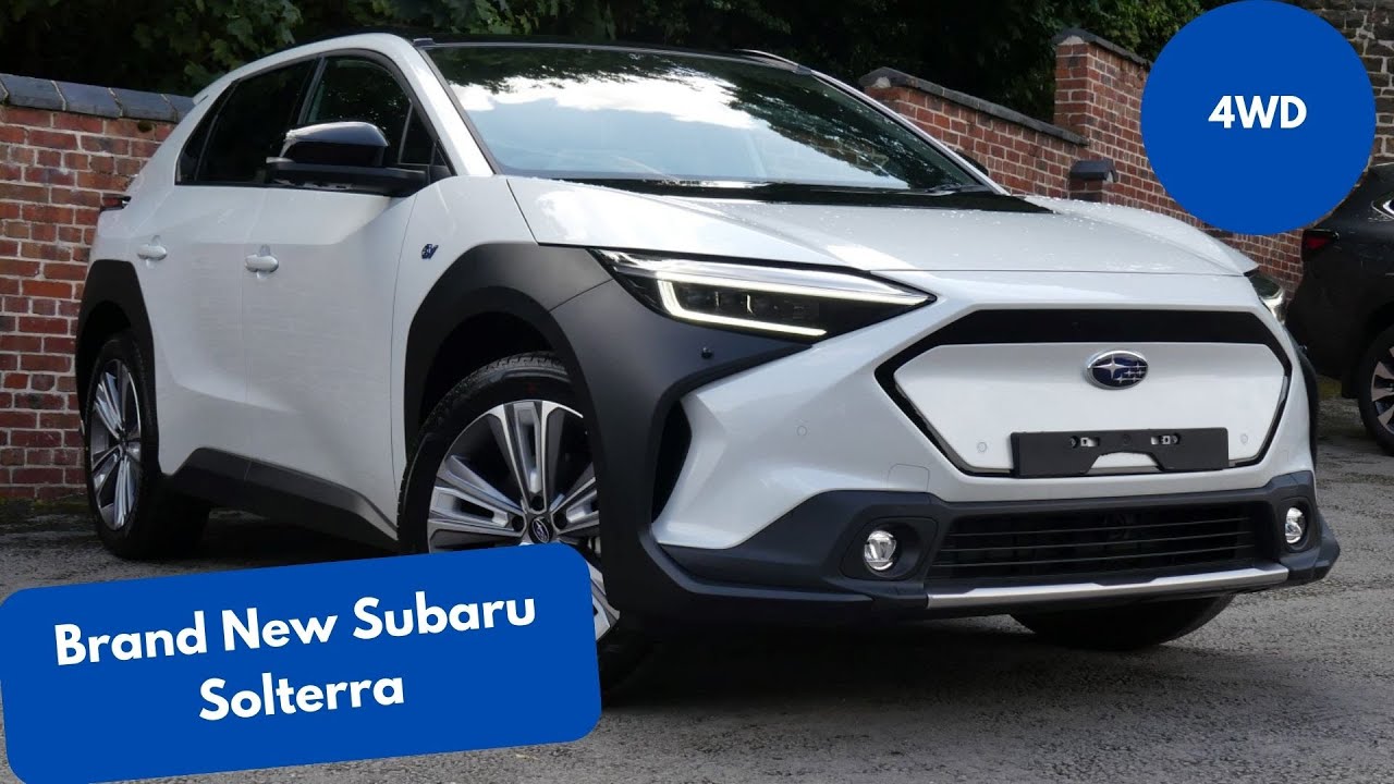 New Subaru Solterra EV Touring, Platinum White pearl