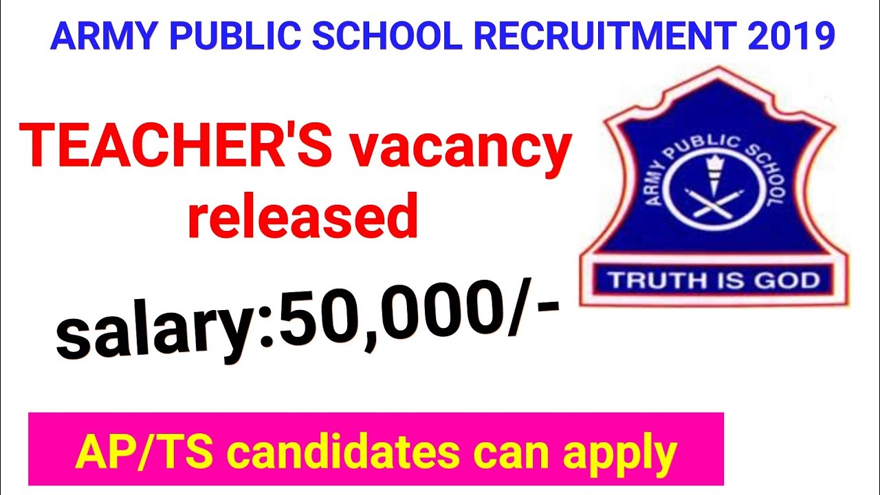 Army public school teachers recruitment 2019|latest updates