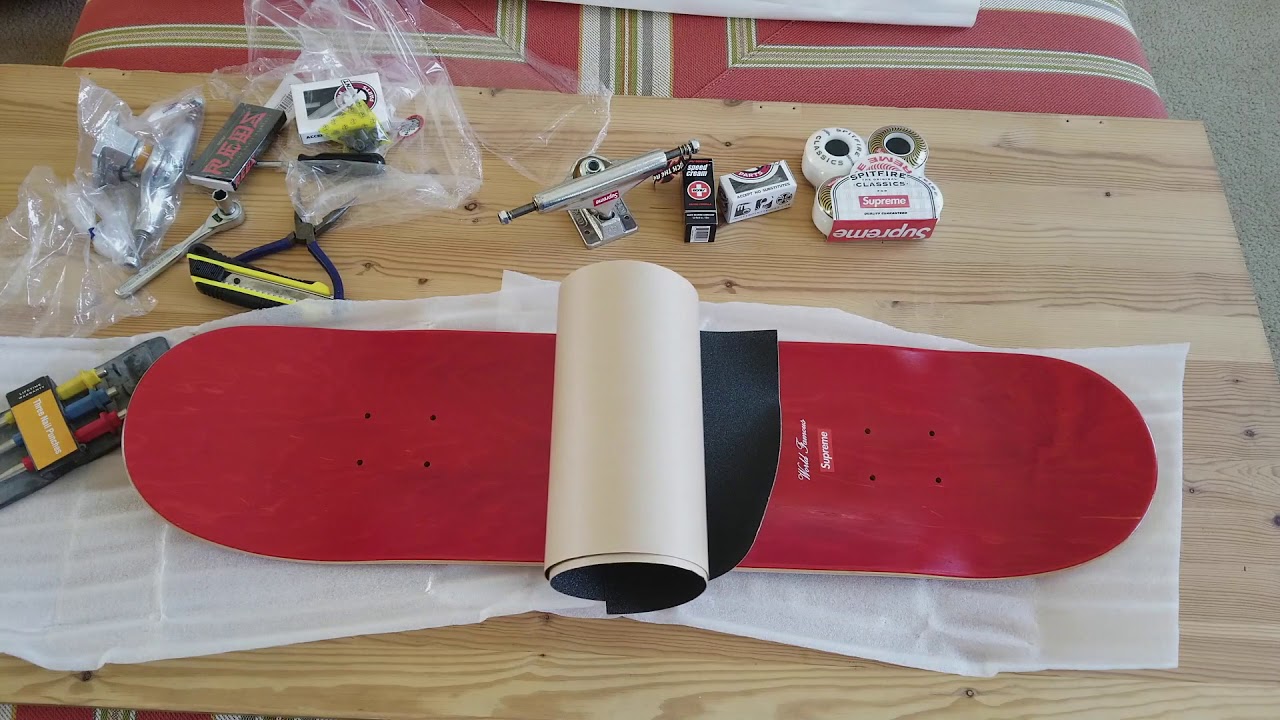 How I Custom Build My SUPREME x Mark Gonzales Ramm Pro Skateboard! Full HD 2017