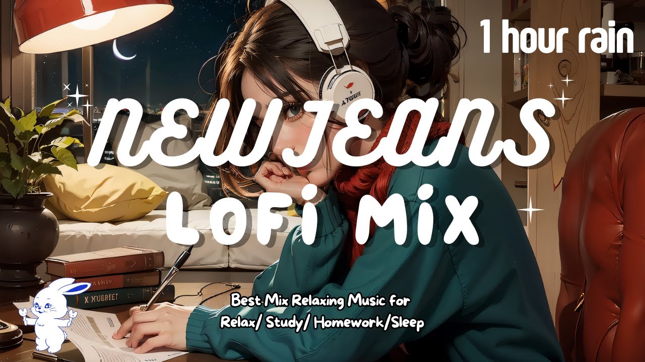 [Playlist] 1 Hour Rainy Day NewJeans Lofi Mix ☕️ Kpop Lofi Music for Relax/Study 📚/Homework/Sleep