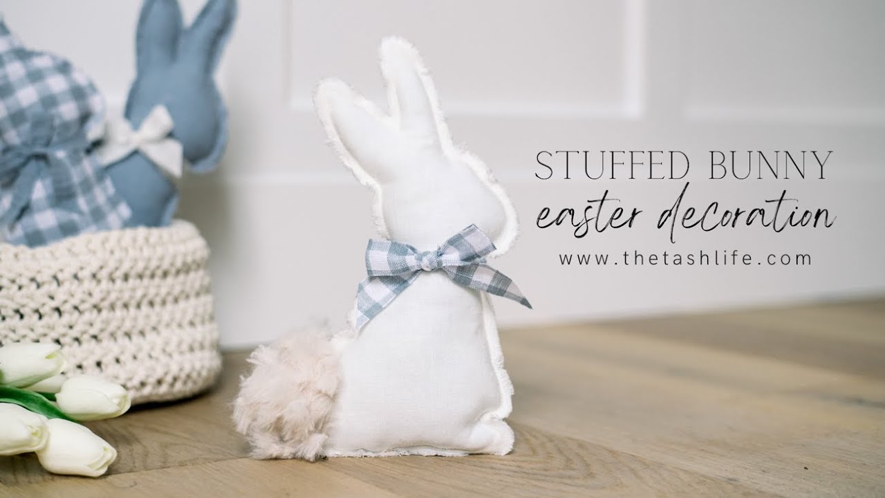 DIY Stuffed Bunny Easter Decoration | Plush Rabbit Craft