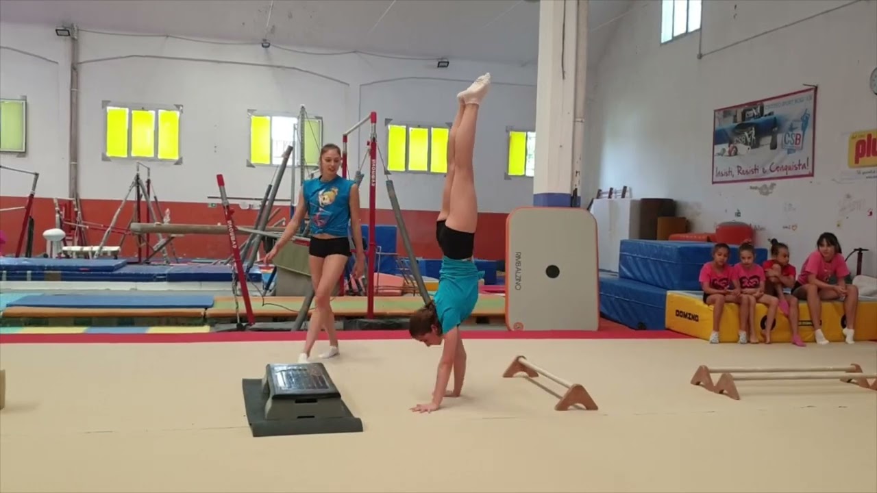PERCORSO IN VERTICALE CHALLENGE ginnastica artistica CSB