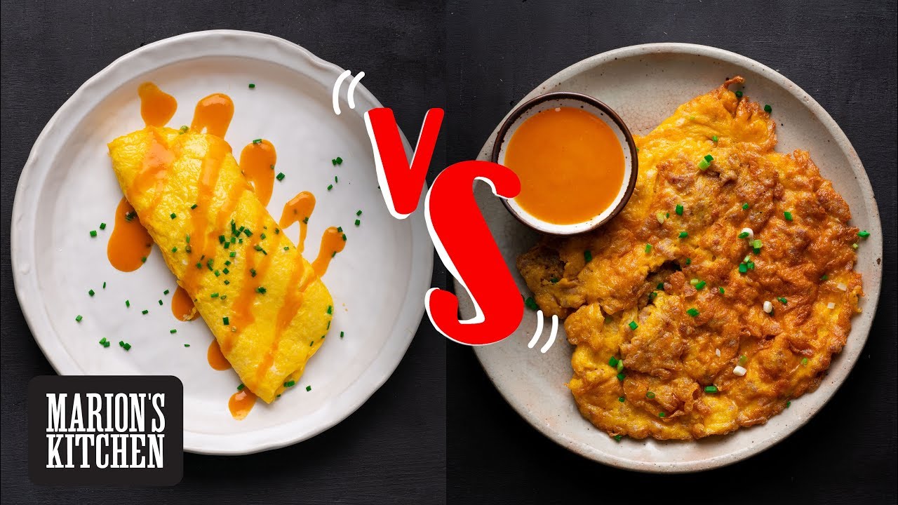 How to French Omelette vs Thai Omelette - Marion's Kitchen