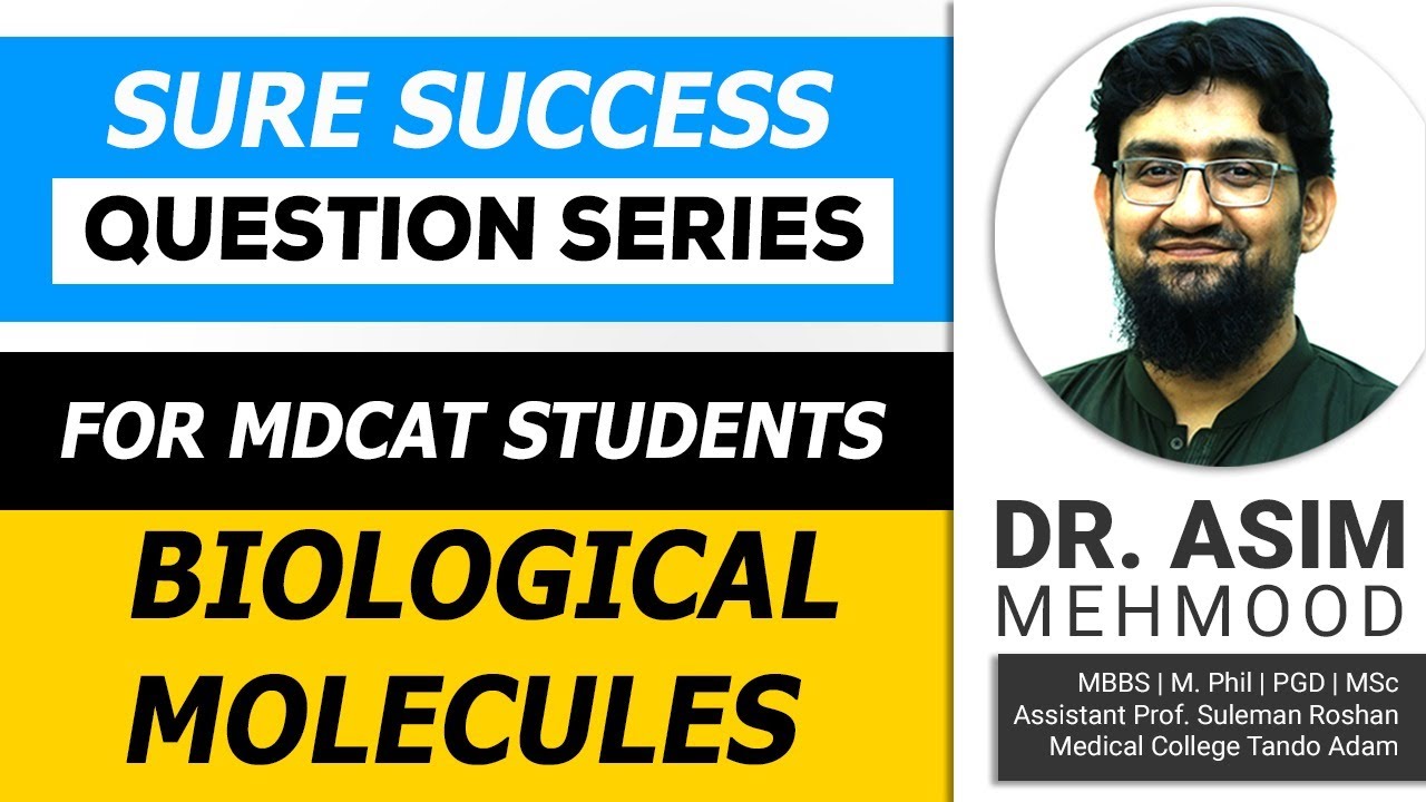 Sure Success Question Series for MDCAT Students | Biological Molecules