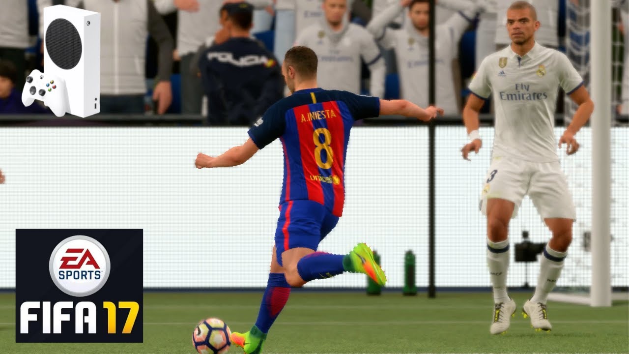 FIFA 17 - Real Madrid vs Barcelona - Xbox Series S Gameplay (FIFA RETRO)