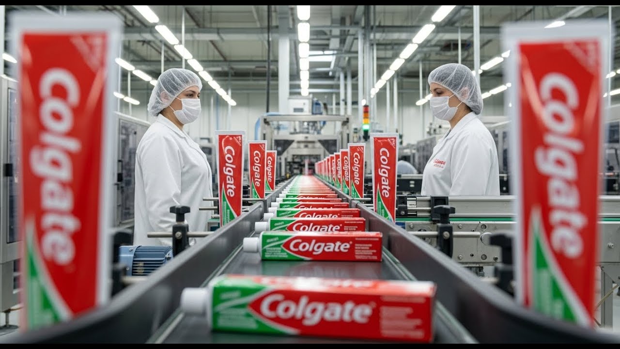 Inside the Colgate Factory 🦷 How Colgate Toothpaste Is Made Step by Step