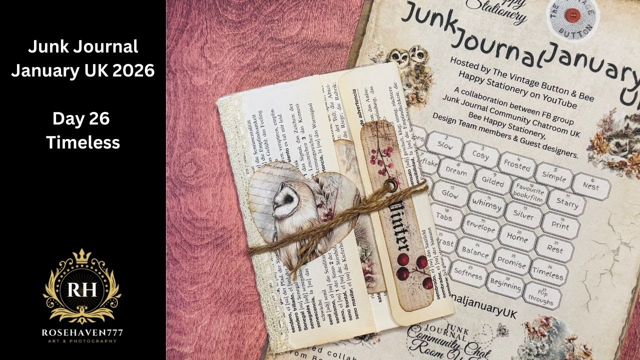 Junk Journal January UK 2026 | Day 26 Timeless