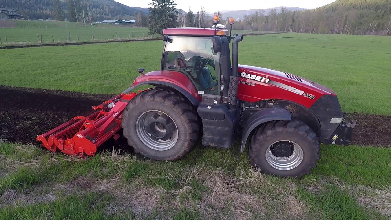 KUHN EL 282 Power Tiller || On Peat Soil Sod .. Seed Prep