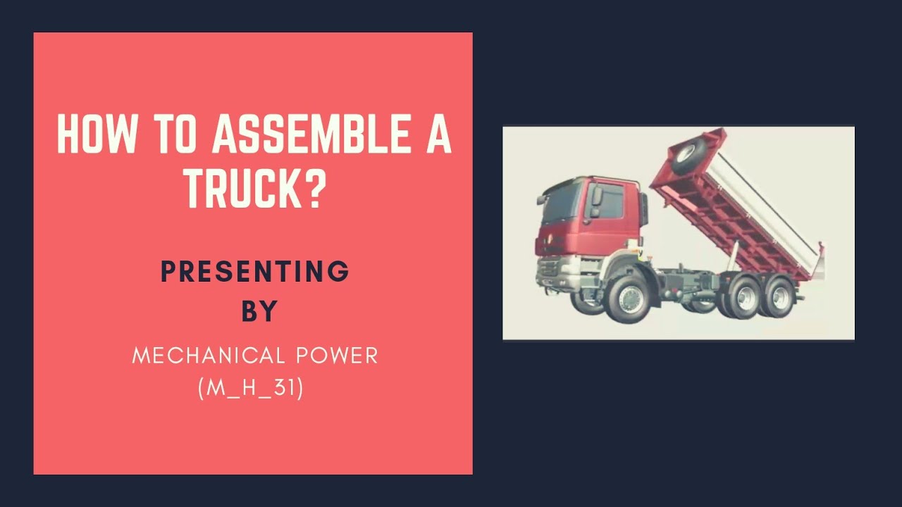 How to assemble a truck ?#3D #youtubeanimation #truck #assemble