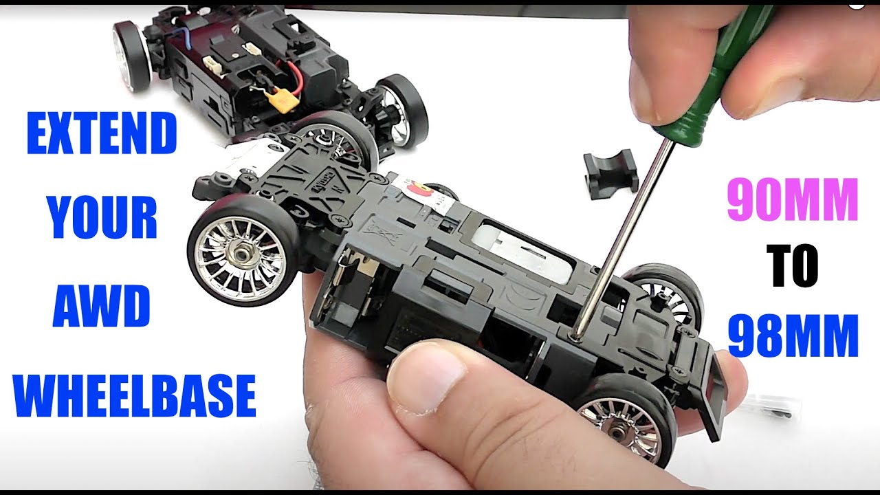 HOW TO EXTEND YOUR AWD KYOSHO MINI Z WHEELBASE FROM 90MM T0 98MM