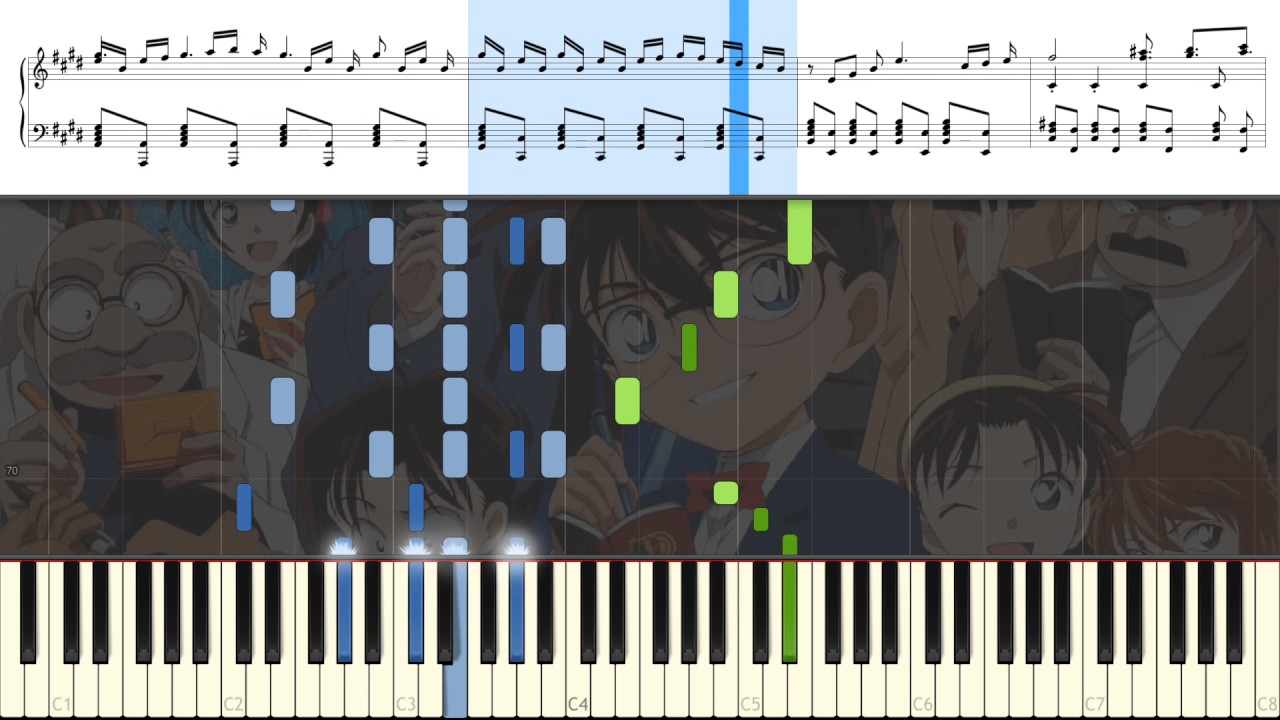 Detective Conan - [Ending Theme 49] Kimi e no Uso [Piano Tutorial]