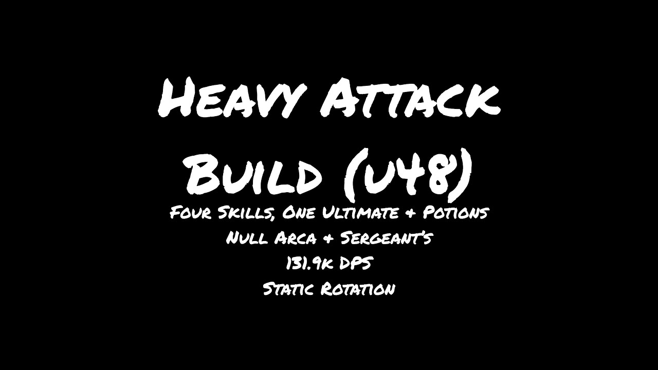 ESO - Heavy attack / 131.9k dps+ / four skills & ultimate / Static Rotation / u48