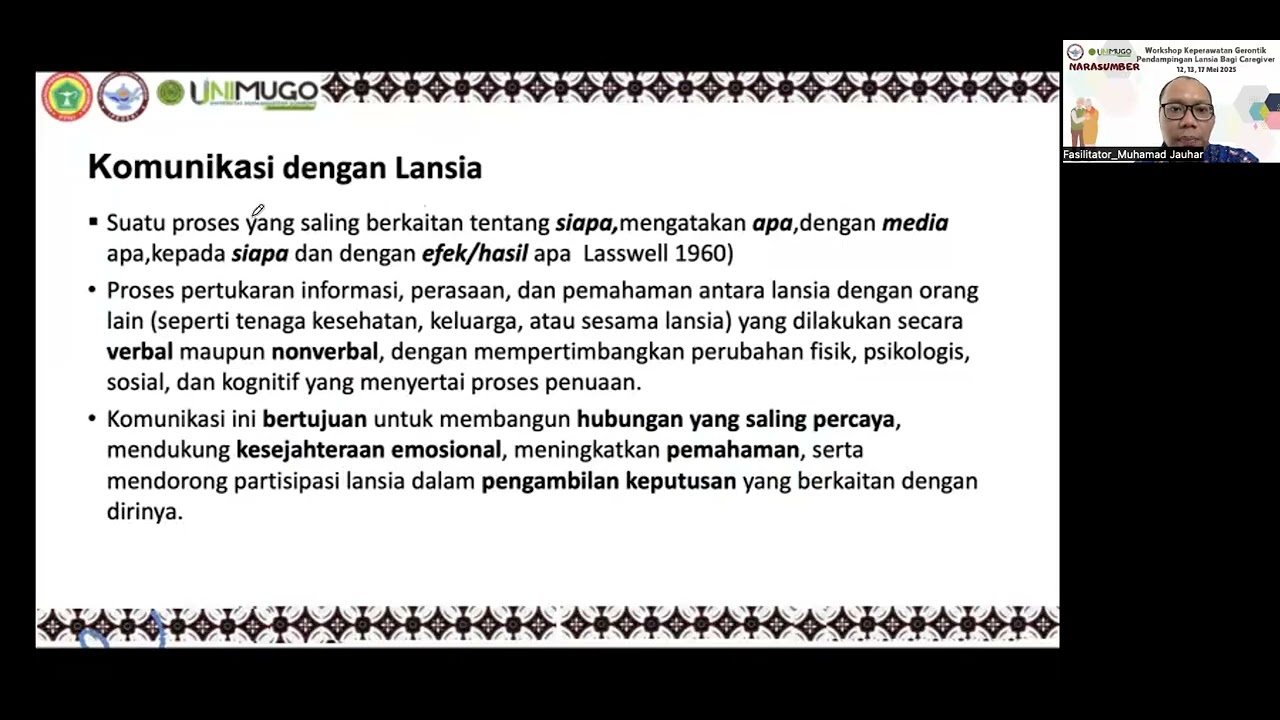 Komunikasi Efektif Sesuai dengan Kondisi Lansia