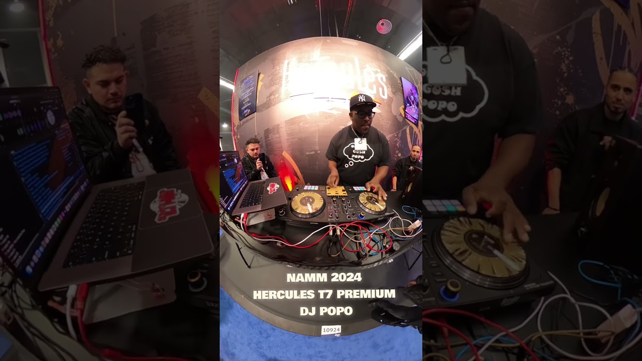 DJ POPO @ the NAMM Show 2024 - Hercules T7 Premium