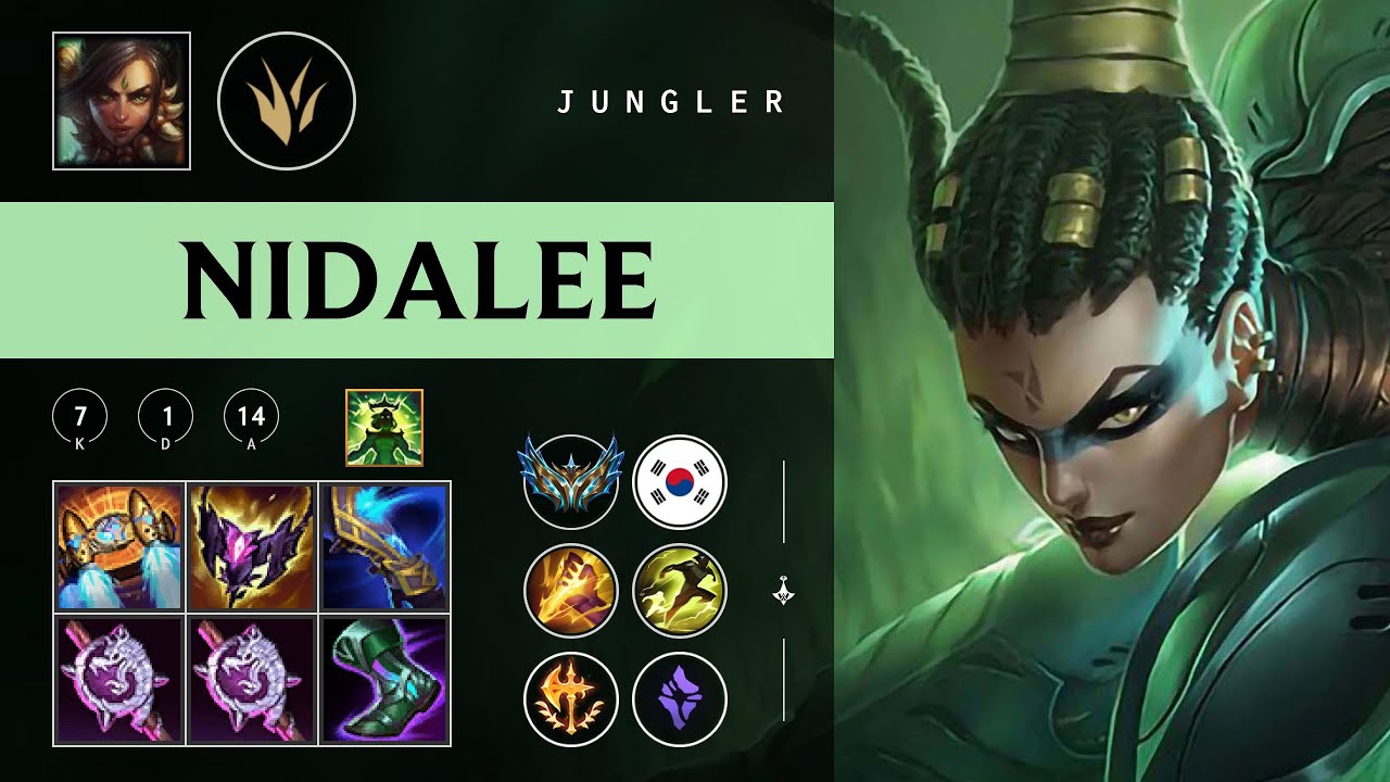 Nidalee Jungle vs Lee Sin - KR Challenger Patch 26.02