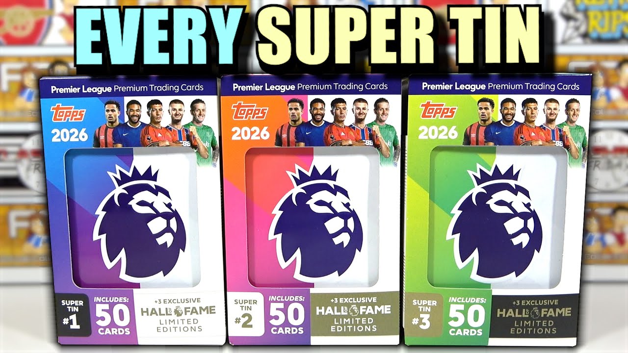 EVERY TOPPS PREMIER LEAGUE 2026 SUPER TIN OPENING | Exclusive Hall of Fame Limited Editions