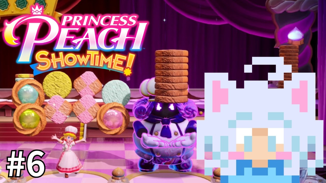#6【プリンセスピーチShowtime!】お菓子作りのステージは敵もカワイイ🍑💞【実況プレイ】