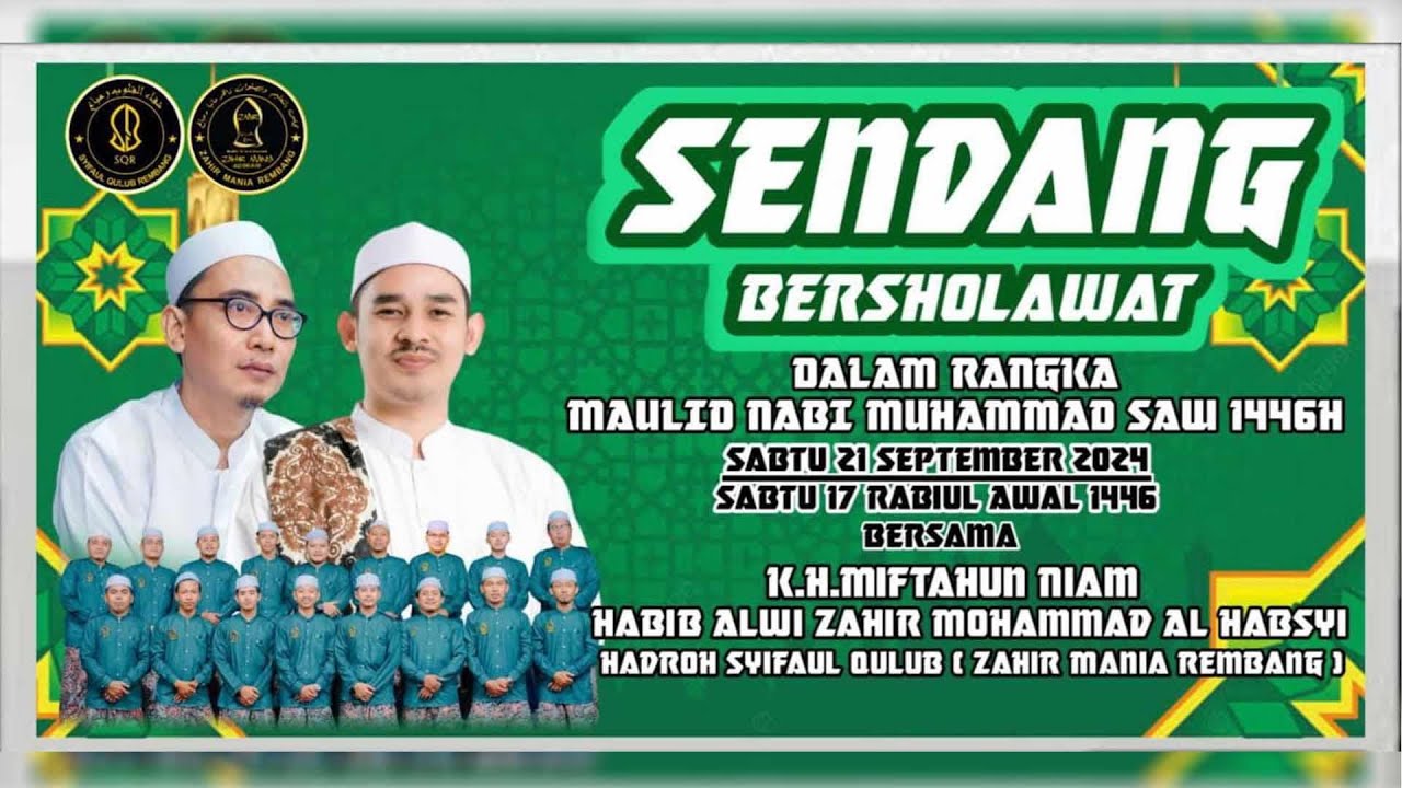 🔴LIVE STREAMING SENDANG BERSHOLAWAT - BERSAMA HABIB ALWI ZAHIR MOHAMMAD ALHABSYI & SYIFAUL QULUB