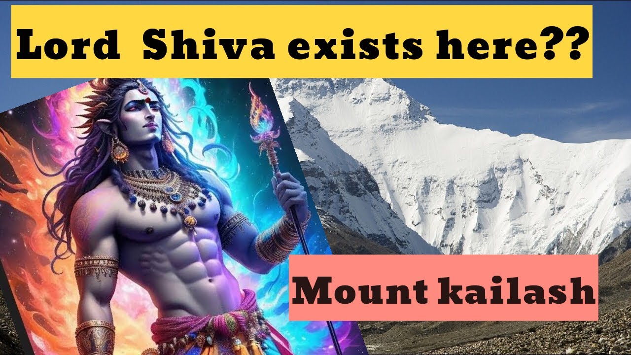 🙏Mount Kailash, the Believed Home of Lord Shiva😲 #lordshiva #himalayas #mystery
