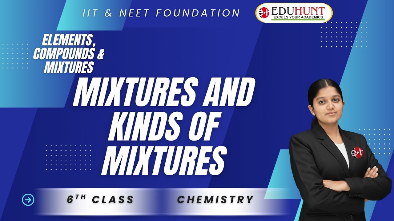11. MIXTURES AND KINDS OF MIXTURES / ELEMENTS,COMPOUNDS & MIXTURES / 6 th Class Chemistry
