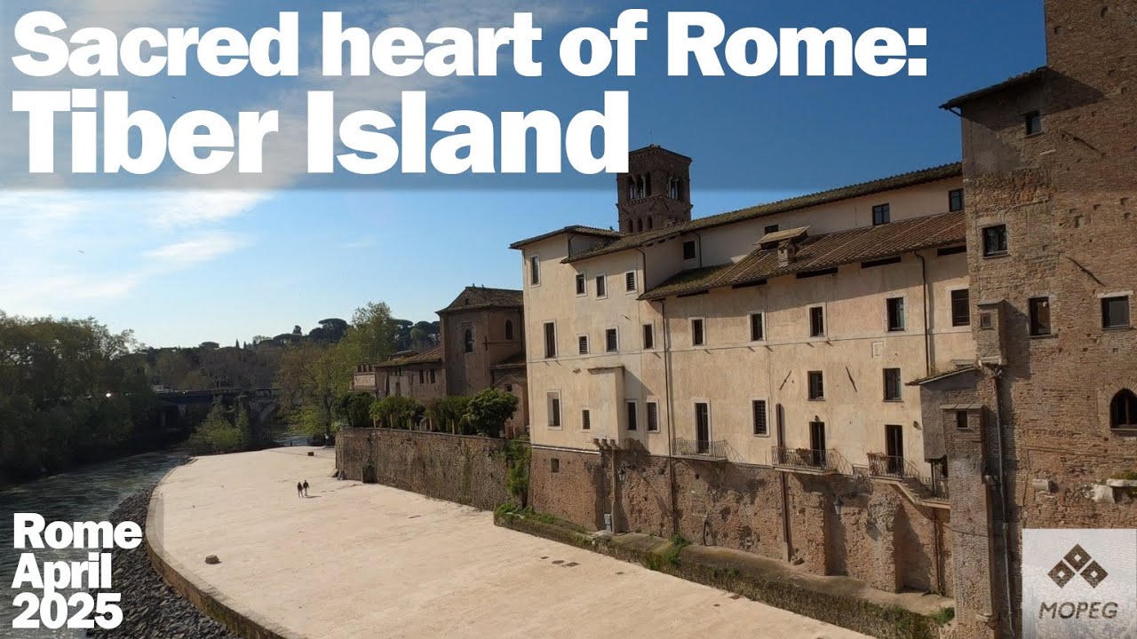 Una passeggiata nel Cuore di Roma, dall'Isola Tiberina a Trastevere. Roma 4K 50fps. Slow TV Italia