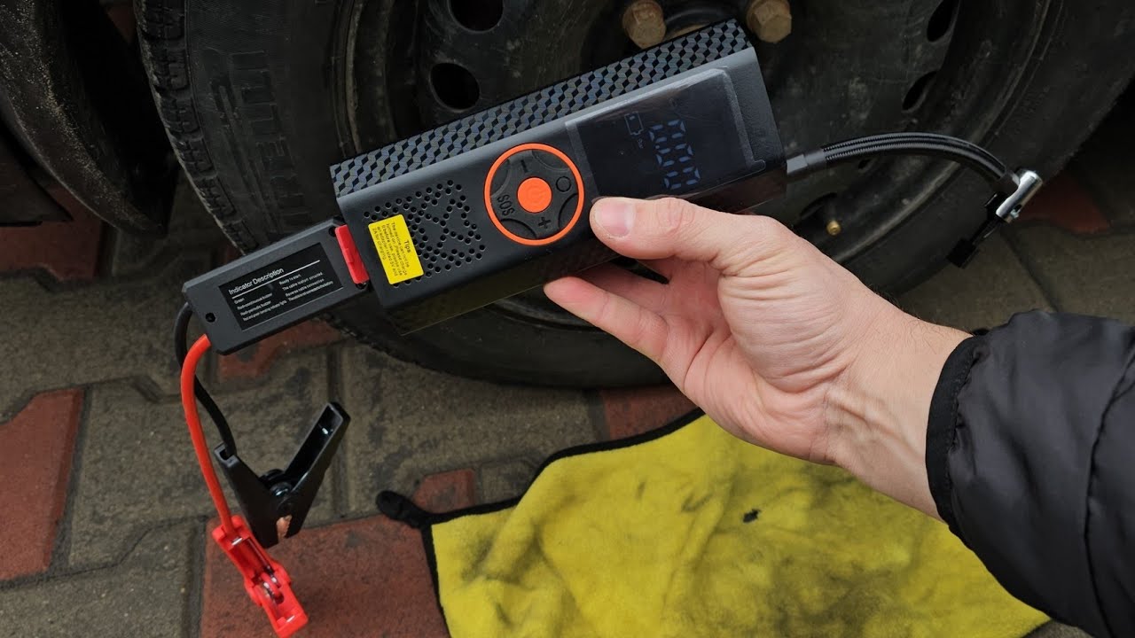 Car Jump Starter with Air Compressor Test | Start Car Without Battery & Inflate Tire