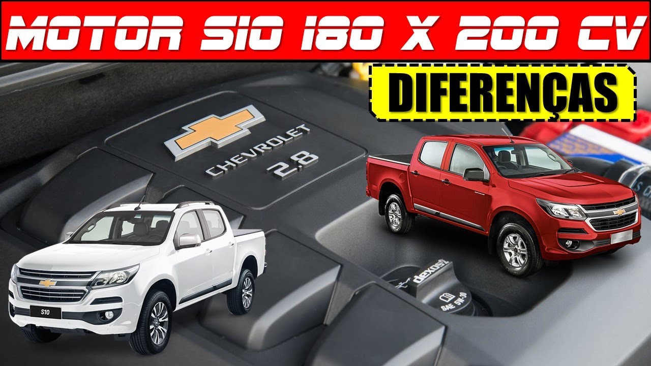 EP. 604 // Chevrolet S10 MOTOR 180 CV x 200 CV: Entenda as DIFERENÇAS entre estes dois motores!
