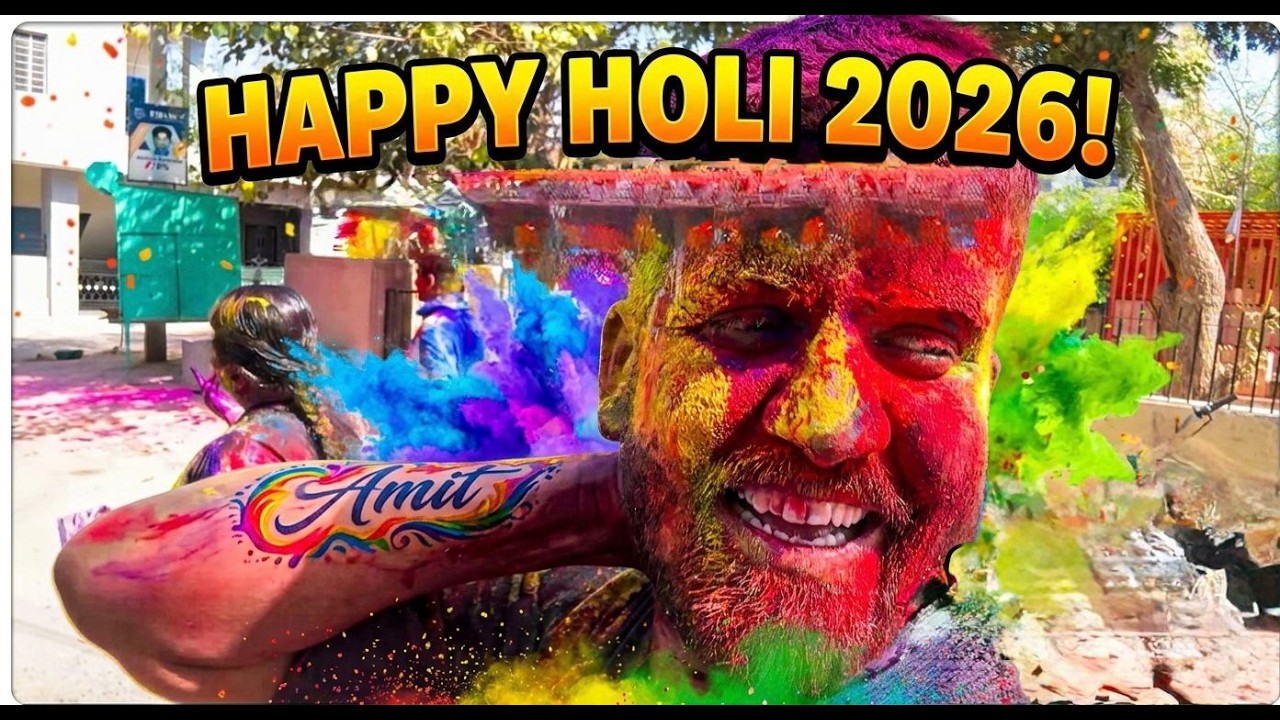 Holi vlog 2026 full masti