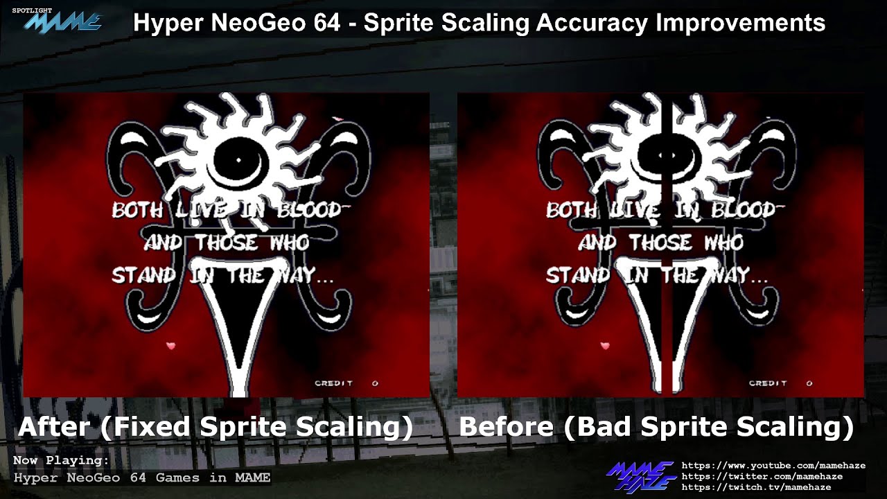 MAME - Hyper NeoGeo 64 - Sprite Scaling Fixes (no commentary)