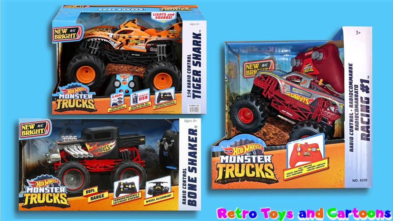 Hot Wheels Monster Trucks New Bright R/C Commercial Retro Toys and Cartoons