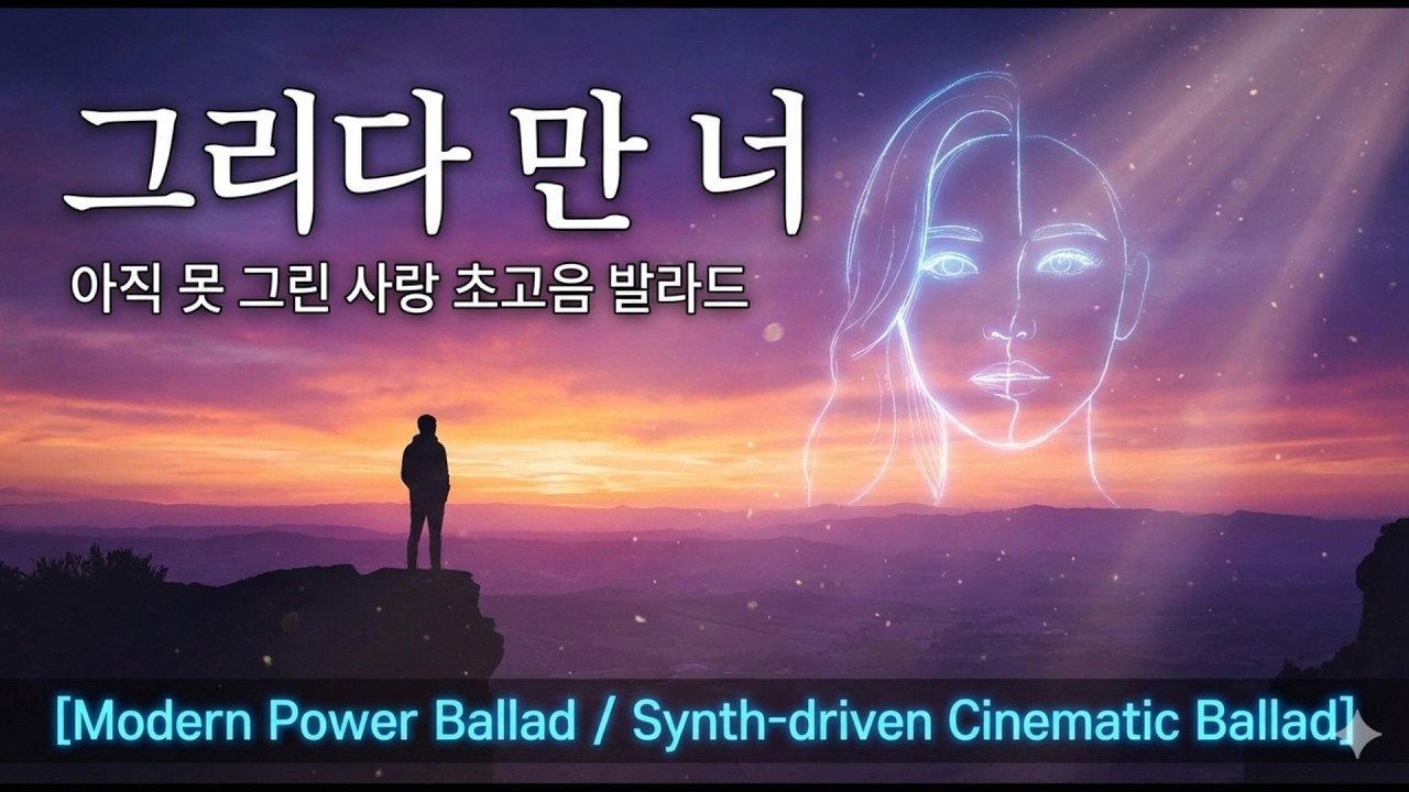 636.그리다 만 너 [가사/Lyrics]🎨아직 못 그린 사랑 초고음 발라드 [Modern Power Ballad / Synth-driven Cinematic Ballad]