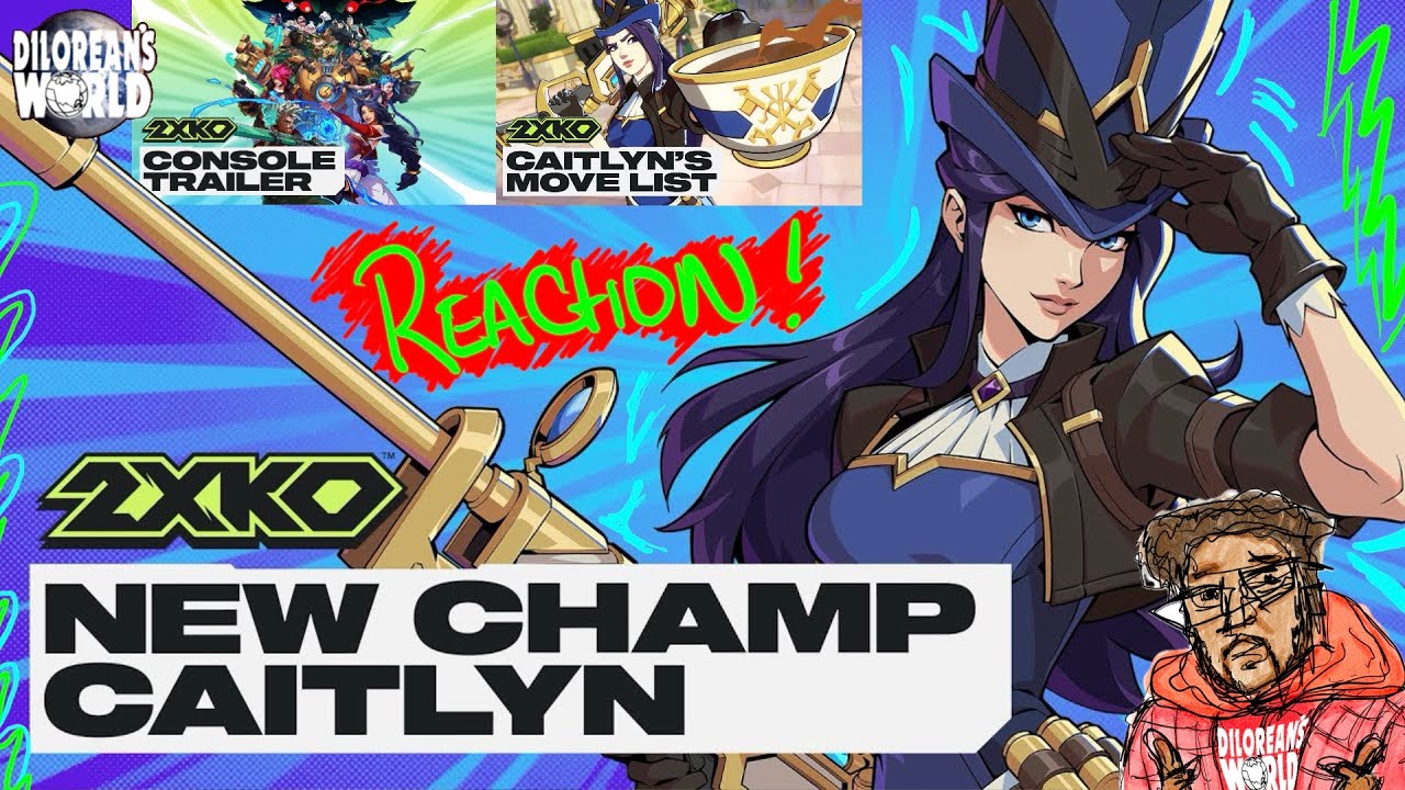 Caitlyn Gameplay Reveal | Caitlyn’s Move List | 2XKO Console Announcement Trailer REACTION 反応