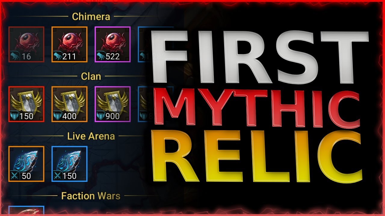 FINALLY GOT A MYTHIC RELIC!! - BIGGEST MYTHIC FORGING EVER | RAID SHADOW LEGENDS