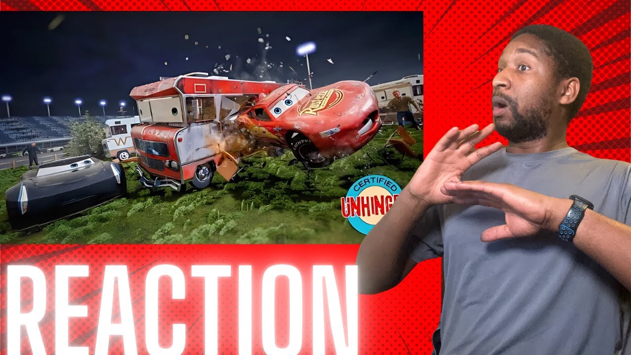 Lightning McQueen&rsquo;s Crash - UNHINGED VERSION REACTION | Vibe Nation TV