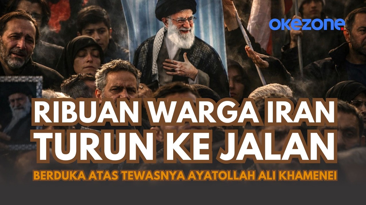 Ribuan Warga Iran Turun ke Jalan, Berduka atas Tewasnya Ayatollah Ali Khamenei