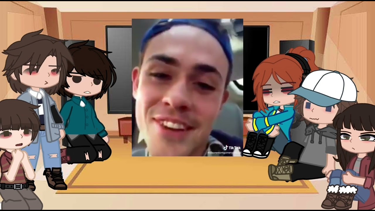Stranger things react to Dacre Montgomery || Gacha club || reaction