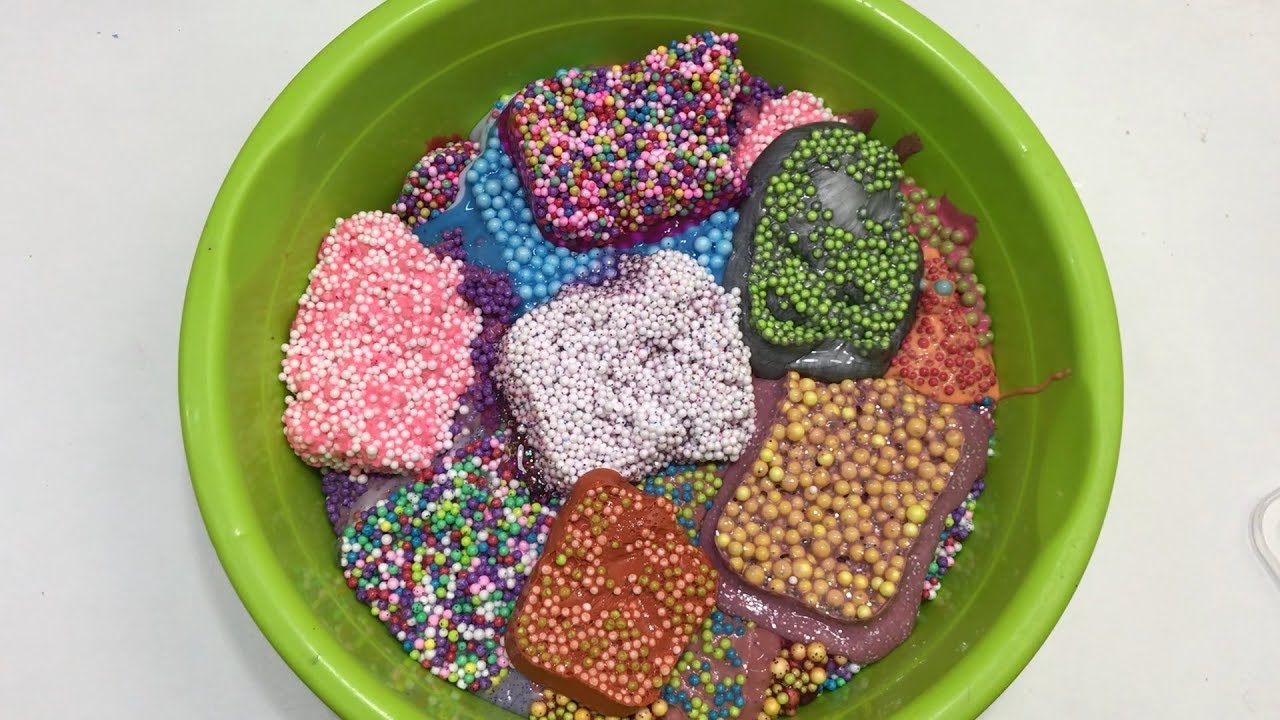 MIXING ALL MY SLIMES!! SLIMESMOOTHIE! SATISFYING SLIME ! #4