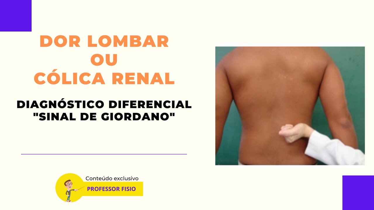 Dor Lombar ou C&oacute;lica Renal? #c&oacute;licas #colica #rins #dorlombar